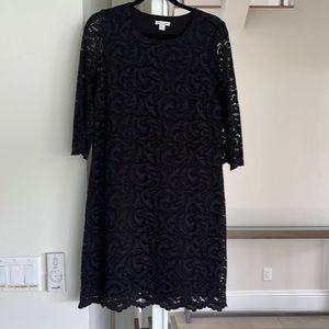 Garnet Hill beautiful black lace dress